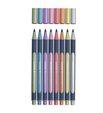 Roller Metallic 050 - tratto 0,4 mm - colori metallici assortiti - Schneider - astuccio 8 pezzi