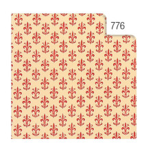 Rotolo Cartarivesto Rex 58 - lavabile - 50 x 500 cm - giglio rosso - Rex Sadoch