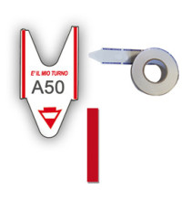 Rotolo da 2000 ticket per elimina code - rosso - Printex - conf. 5 rotoli Rotolo da 2000 ticket per elimina code - rosso - Printex - conf. 5 rotoli