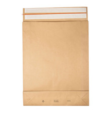 Sacchetti a fondo quadro E-Green - 45 x 57 x 10 + 10 cm - carta kraft - avana - Bong Packaging - conf. 100 pezzi