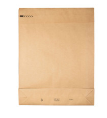 Sacchetti a fondo quadro E-Green - 45 x 57 x 10 + 10 cm - carta kraft - avana - Bong Packaging - conf. 100 pezzi