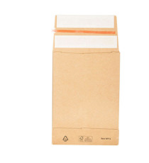 Sacchetti a fondo quadro E-Green - C5 - 16,2 x 22,9 x 4 + 10 cm - carta kraft - avana - Bong Packaging - conf. 250 pezzi