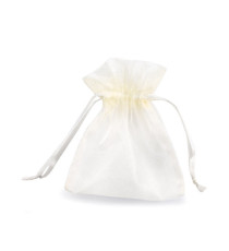 Sacchetti bomboniera Milly - 8,5 x 10 cm - organza - avorio - PNP - conf. 20 pezzi Sacchetti bomboniera Milly - 8,5 x 10 cm - organza - avorio - PNP - conf. 20 pezzi