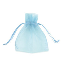 Sacchetti bomboniera Milly - 8,5 x 10 cm - organza - celeste - PNP - conf. 20 pezzi Sacchetti bomboniera Milly - 8,5 x 10 cm - organza - celeste - PNP - conf. 20 pezzi