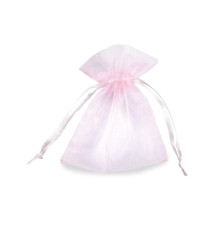 Sacchetti bomboniera Milly - 8,5 x 10 cm - organza - rosa - PNP - conf. 20 pezzi Sacchetti bomboniera Milly - 8,5 x 10 cm - organza - rosa - PNP - conf. 20 pezzi