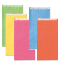 Sacchetto a soffietto - 14 x 28+5 cm - colori chiari assortiti - Rex Sadoch - conf. 100 pezzi Sacchetto a soffietto - 14 x 28+5 cm - colori chiari assortiti - Rex Sadoch - conf. 100 pezzi