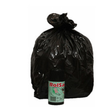 Sacchi - 50 x 60 cm - 30 L - 16 micron - nero - Rolsac - conf. 20 pezzi Sacchi - 50 x 60 cm - 30 L - 16 micron - nero - Rolsac - conf. 20 pezzi