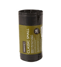 Sacchi per rifiuti Classic Small - 50x60 cm - 30 L - 10 micron - nero - Perfetto - rotolo da 20 sacchetti