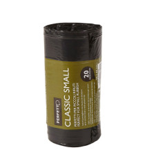 Sacchi per rifiuti Classic Small - 50x60 cm - 30 L - 10 micron - nero - Perfetto - rotolo da 20 sacchetti