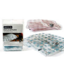Sacco Riducispazio - chiusura a zip con valvola - 50x70 cm - PPL - trasparente - Perfetto - conf. 2 pezzi Sacco Riducispazio - chiusura a zip con valvola - 50x70 cm - PPL - trasparente - Perfetto - conf. 2 pezzi