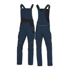 Salopette da lavoro Mach 2 - tela/poliestere/cotone - taglia M - blu/nero - Deltaplus Salopette da lavoro Mach 2 - tela/poliestere/cotone - taglia M - blu/nero - Deltaplus
