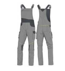 Salopette da lavoro Mach 2 - tela/poliestere/cotone - taglia XXL - grigio chiaro/grigio scuro - Deltaplus Salopette da lavoro Mach 2 - tela/poliestere/cotone - taglia XXL - grigio chiaro/grigio scuro - Deltaplus