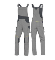 Salopette da lavoro Mach 2 - tela/poliestere/cotone - taglia XXL - grigio chiaro/grigio scuro - Deltaplus Salopette da lavoro Mach 2 - tela/poliestere/cotone - taglia XXL - grigio chiaro/grigio scuro - Deltaplus
