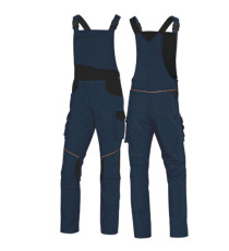 Salopette da lavoro Mach 2 Corporate - tela/poliestere/cotone - taglia XL - blu/nero - Deltaplus