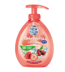 Sapone Gel - liquido - fragola/ciliegia - 300 ml - Fresh&Clean