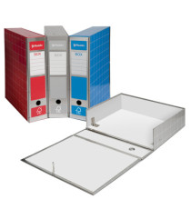 Scatola archivio Box4 - dorso 9 cm - 37,5x29,5 cm - rosso - Resisto Scatola archivio Box4 - dorso 9 cm - 37,5x29,5 cm - rosso - Resisto