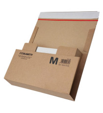 Scatola automontante altezza variabile BOOKBOX - M - 31 X 19 X 7 cm - cartone - avana - Blasetti