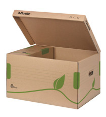 Scatola container EcoBox -  34,5x43,9x24,2cm - apertura superiore - avana - Esselte Scatola container EcoBox -  34,5x43,9x24,2cm - apertura superiore - avana - Esselte