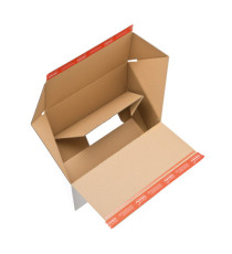Scatola e-commerce - per spedizioni - 38,9 x 32,4 x 32 cm - cartone - bianco - ColomPac Scatola e-commerce - per spedizioni - 38,9 x 32,4 x 32 cm - cartone - bianco - ColomPac