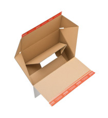 Scatola e-commerce - per spedizioni - 38,9 x 32,4 x 32 cm - cartone - bianco - ColomPac Scatola e-commerce - per spedizioni - 38,9 x 32,4 x 32 cm - cartone - bianco - ColomPac