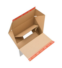 Scatola e-commerce - per spedizioni - 38,9 x 32,4 x 32 cm - cartone - bianco - ColomPac Scatola e-commerce - per spedizioni - 38,9 x 32,4 x 32 cm - cartone - bianco - ColomPac