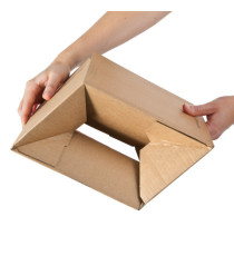 Scatola Pop Up CP 151 - assemblaggio rapido - 23 x 16 x 5 cm - cartone ondulato - avana - ColomPac Scatola Pop Up CP 151 - assemblaggio rapido - 23 x 16 x 5 cm - cartone ondulato - avana - ColomPac