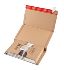 Scatola postale CP 020 - fustellata - 38 x 29 x 8 cm - cartone microonda - avana - ColomPac Scatola postale CP 020 - fustellata - 38 x 29 x 8 cm - cartone microonda - avana - ColomPac