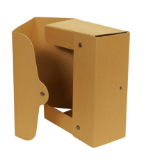 Scatola progetto - dorso15cm - 25 x 35 cm - cartone riciclato FSC - avana - Starline