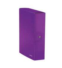 Scatola progetto WOW - dorso 8 cm - viola metallizzato - Leitz Scatola progetto WOW - dorso 8 cm - viola metallizzato - Leitz
