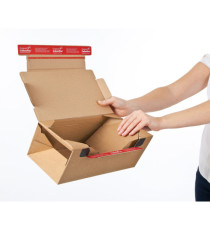 Scatola Return Box CP 069 - S - 28,2 x 19,1 x 9 cm - cartone - avana - ColomPac Scatola Return Box CP 069 - S - 28,2 x 19,1 x 9 cm - cartone - avana - ColomPac