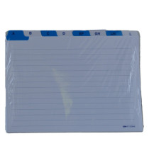 Schede - rubrica A/Z - 15x21 cm (orizzontale) - bianco - Edipro Schede - rubrica A/Z - 15x21 cm (orizzontale) - bianco - Edipro