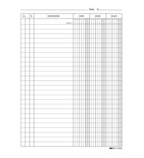 Schede in cartoncino dare/avere/saldo - 21 x 15 cm - Edipro - conf. 100 pezzi Schede in cartoncino dare/avere/saldo - 21 x 15 cm - Edipro - conf. 100 pezzi