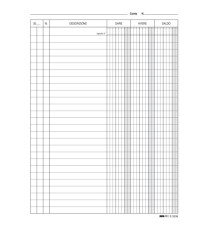 Schede in cartoncino dare/avere/saldo - 21 x 15 cm - Edipro - conf. 100 pezzi Schede in cartoncino dare/avere/saldo - 21 x 15 cm - Edipro - conf. 100 pezzi