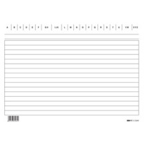 Schede in cartoncino rigate - 15 x 21 cm orizzontale - Edipro - conf. 100 pezzi