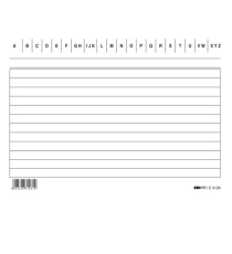 Schede in cartoncino rigate - 15x10,5 cm orizzontale - Edipro - conf. 100 pezzi