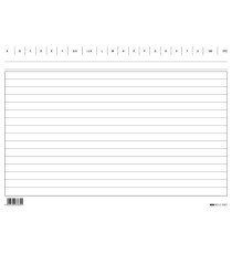 Schede in cartoncino rigate - 17 x 24 cm orizzontale - Edipro - conf. 100 pezzi
