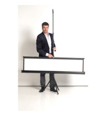 Schermo di proiezione su treppiede - 150 x 150 cm - bianco - Bi-Office Schermo di proiezione su treppiede - 150 x 150 cm - bianco - Bi-Office