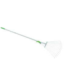 Scopa regolabile - per erba e foglie - metallo - Verdemax