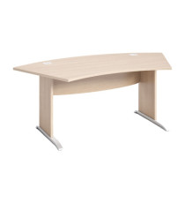 Scrivania Agorà Direction - fianchi pannello - piedi in metallo - 190 x 96 x 73 cm - rovere Scrivania Agorà Direction - fianchi pannello - piedi in metallo - 190 x 96 x 73 cm - rovere