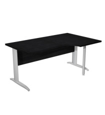 Scrivania Compact Destro - 160 x 60/80/100 cm - nero