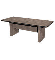 Scrivania direzionale Elegance - 210 x 90 cm - noce toscano