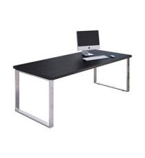 Scrivania direzionale Prestige Metal - 180 x 90 x 74 cm - nero venato