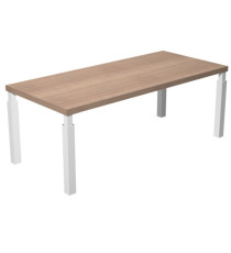 Scrivania direzionale Prestige Quadro - 180 x 90 cm - ciliegio arabis/bianco