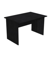 Scrivania Easy - lineare - 120 x 80 x 72 cm - nero venato frassino