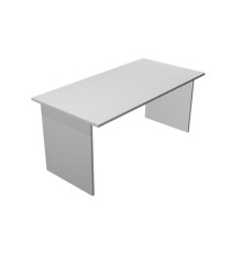 Scrivania Easy - lineare - 140 x 80 x 72 cm - grigio