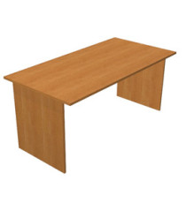 Scrivania Easy - lineare - 140 x 80 x 72 cm - noce chiaro