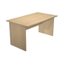 Scrivania Easy - lineare - 140 x 80 x 72 cm - rovere