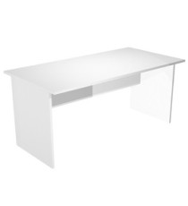 Scrivania Easy - lineare - 160 x 80 x 72 cm - bianco
