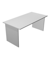 Scrivania Easy - lineare - 160 x 80 x 72 cm - grigio