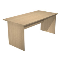 Scrivania Easy - lineare - 160 x 80 x 72 cm - rovere